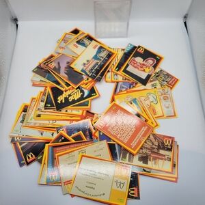 McDonald's Vintage Collectible Cards - Red and Yellow